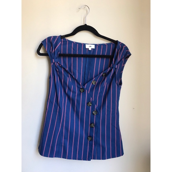 LPA Tops - LPA striped button up blouse LPA Tops - LPA striped button up blouse